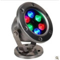 La fontaine submersible DC24v AC12V 18w RGB a conduit une lumière sous-marine pour piscine